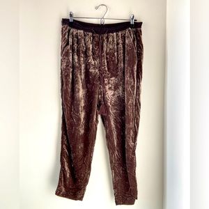 Elevenses Crushed Velvet Joggers Size M